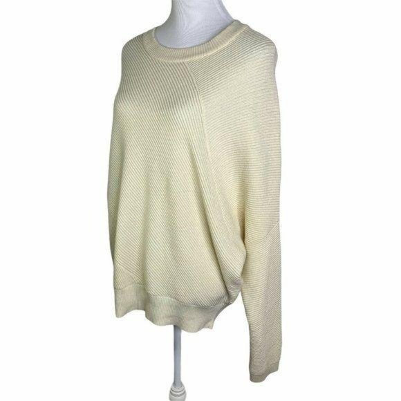 ALLSAINTS  Ribbed Crewneck Asymmetrical Sweater - Picture 6 of 10